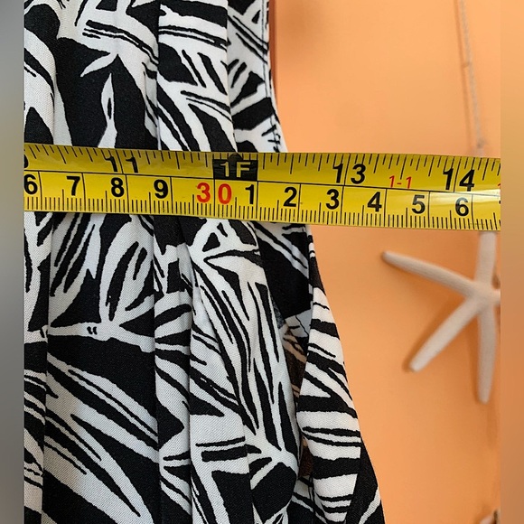 Loft Women’s Navy Leaf Midi Sleeveless Dress Size Small - Picture 4 of 5